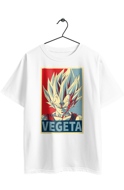 Футболка оверсайз з принтом "Перли дракона Вегета". Anime, dragon ball, goku, manga, vegeta, аніме, вегета, гоку, манга, перли дракона. 2070702