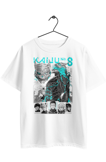 Футболка оверсайз з принтом "Кайдзю № 8 Кафка Хібіно". Kafka hibino, kaiju, kaiju № 8, аніме, кайдзю № 8, кафка хібіно, манга, хібіно кафка. 2070702
