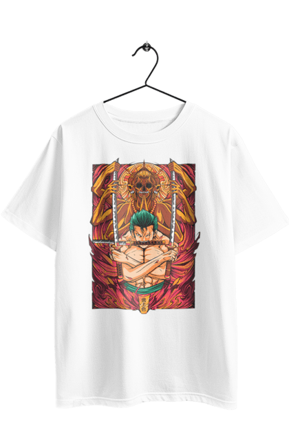 Футболка оверсайз з принтом "Ван Піс Зоро". One piece, roronoa zoro, аніме, ван пис, ван піс, зоро, манга, ророноа зоро, фехтувальник. 2070702