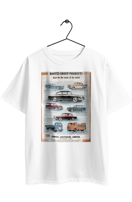 Футболка оверсайз з принтом "Аутомобільйо". Rootes, rootes (australia) limited, rootes group, rootes group products. 2070702