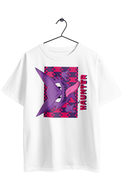 Футболка оверсайз з принтом "Покемон Хонтер". Haunter, nintendo, pokémon go, аніме, ігри, покемон, хонтер. 2070702