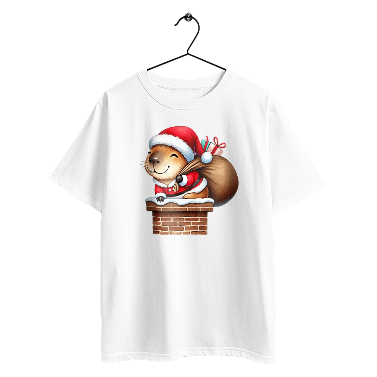 Різдвяна капібара з подарунком