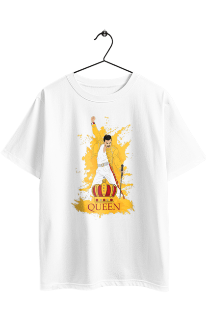 Футболка оверсайз з принтом "Фредді Меркюрі". Freddie mercury, queen, музика, написи, рок, рок група, фредді меркюрі. 2070702