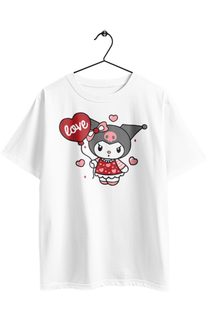 Футболка оверсайз з принтом "Хелло Кітті Куромі". Hello kitty, аніме, куромі, моя мелодія, персонаж, санріо, хелло кітті. 2070702