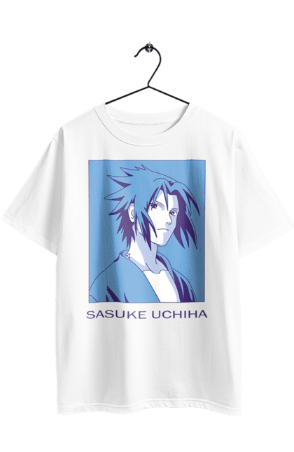 Футболка оверсайз з принтом "Наруто Саске Учіха". Naruto, sasuke, sasuke uchiha, аніме, команда 7, команда номер 7, манга, наруто, саске, саске учіха. 2070702