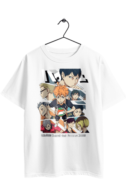 Футболка оверсайз з принтом "Волейбол!! Хіната". Anime, haikyu, hinata, manga, shoyo hinata, аніме, волейбол, манга, хіната, шьо хіната. 2070702