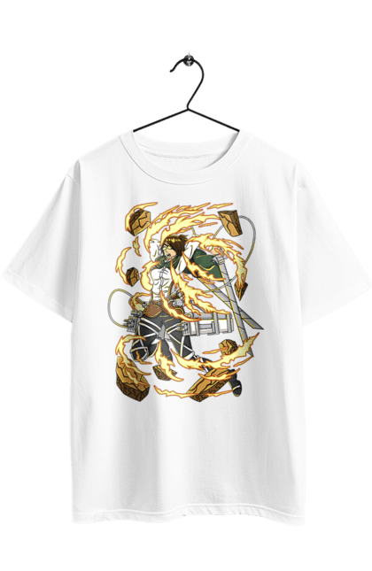 Oversized t-shirt with prints Attack On Titan Hange Zoe. Anime, attack on titan, hange zoe, hanji zoe, manga, reconnaissance corps. 2070702