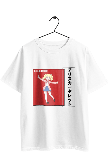 Футболка оверсайз з принтом "Золота мозаїка Аліса Картелет". Alice cartelet, anime, kiniro mosaic, kinmoza, manga, аліса, аліса картелет, аніме, золота мозаїка, манга. 2070702