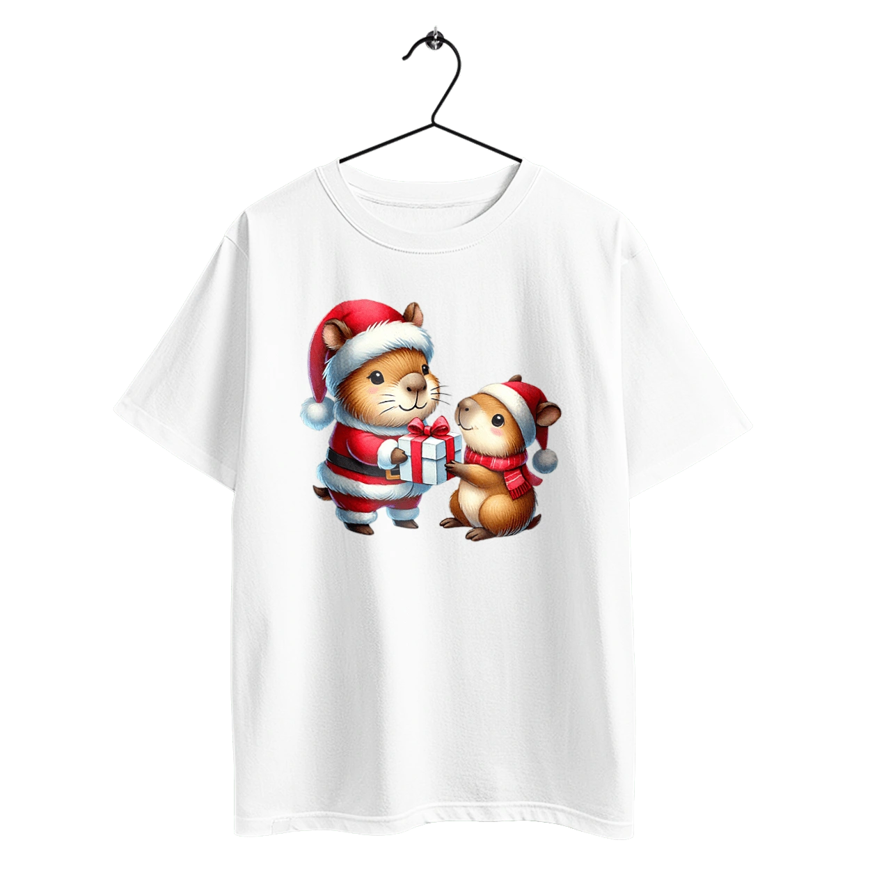 Різдвяна капібара з подарунком