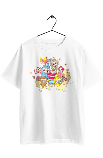 Футболка оверсайз з принтом "Labubu". Labubu, weird cute, іграшки, лабубу. 2070702