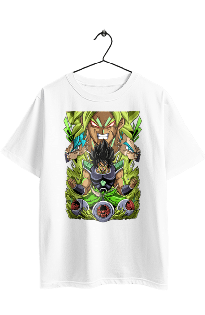 Oversized t-shirt with prints Dragon Ball Broly. Anime, broly, dragon ball, manga, tv series. 2070702