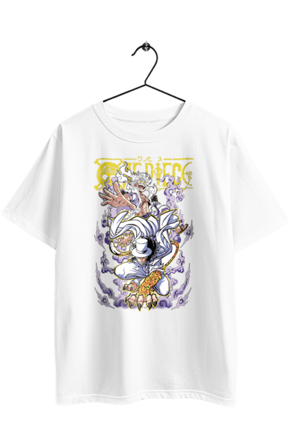 Футболка оверсайз з принтом "Ван Піс Роб Луччі и Луффі". Lucci, luffy, one piece, ван піс, великий куш, луффі, луччі, манга, пірати, роб луччі. 2070702