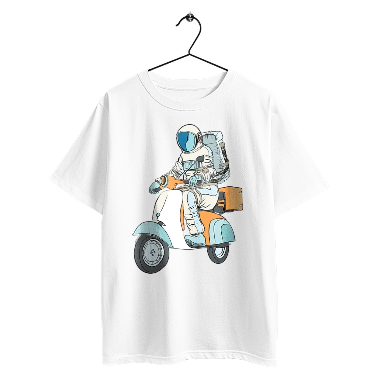 Astronaut on a motorcycle