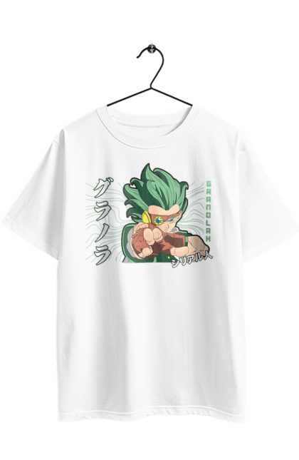 Футболка оверсайз з принтом "Перли дракона Гранола". Anime, dragon ball, goku, granolah, manga, vegeta, аніме, гранола, манга, перли дракона. 2070702