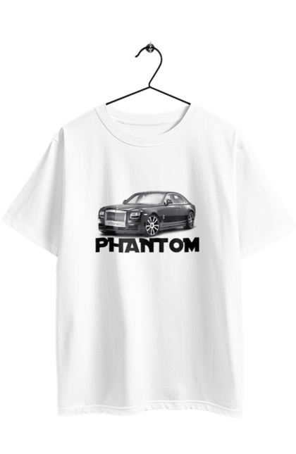 Футболка оверсайз з принтом "Рнолс ройс". Авто, автомобіль, люкс клас, ролс ройс, седан, фантом. 2070702