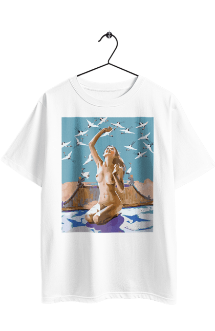 Футболка оверсайз з принтом "Краса тіла". Вигини жіночого тіла, грація тіла, груди, жіноче тіло, жіночі груди, краса тіла. 2070702