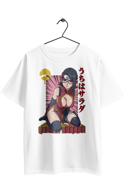 Футболка оверсайз с принтом Боруто Сарада Учиха. Boruto, sarada uchiha, uchiha, аниме, боруто, манга, сарада учиха, сериал, учиха. 2070702