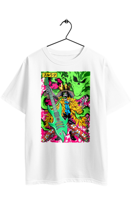 Футболка оверсайз з принтом "Ван Піс Брук". Brook, one piece, soul king, аніме, брук, ван пис, ван піс, манга, соул кінг. 2070702