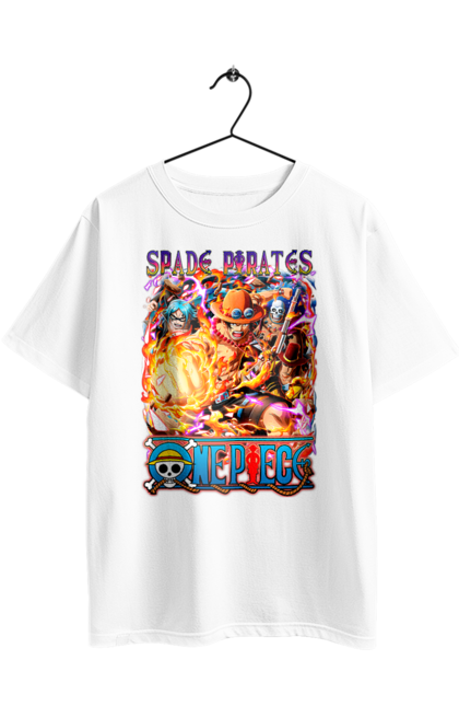 Футболка оверсайз з принтом "Ван Піс Портгас Д. Ейс". Fire fist, gol d. ace, one piece, portgas d. ace, аніме, ван пис, ван піс, гол д. ейс, манга, портгас д. ейс. 2070702