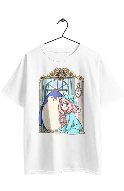 Футболка оверсайз з принтом "Сім'я шпигуна Аня". Spy x family, аниме, аня, йор, лойд, манга, сім я шпигуна. 2070702