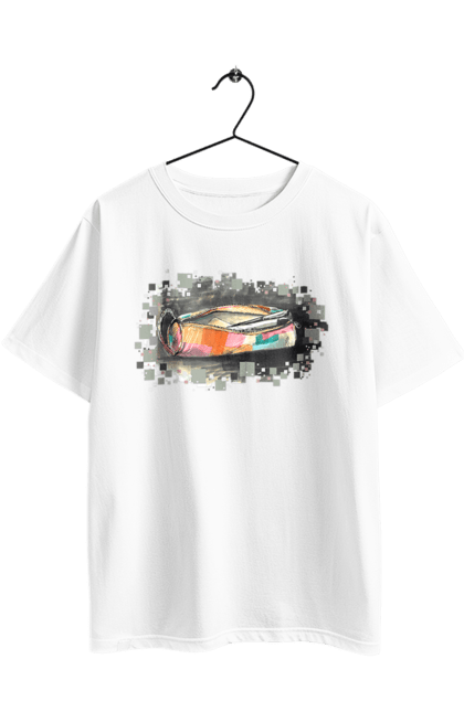 Футболка оверсайз з принтом "Пенал Авторський малюнок". Ексклюзив, канцтовари, малюнок, малюнок від руки, олівець, пенал, ручка, школа. 2070702