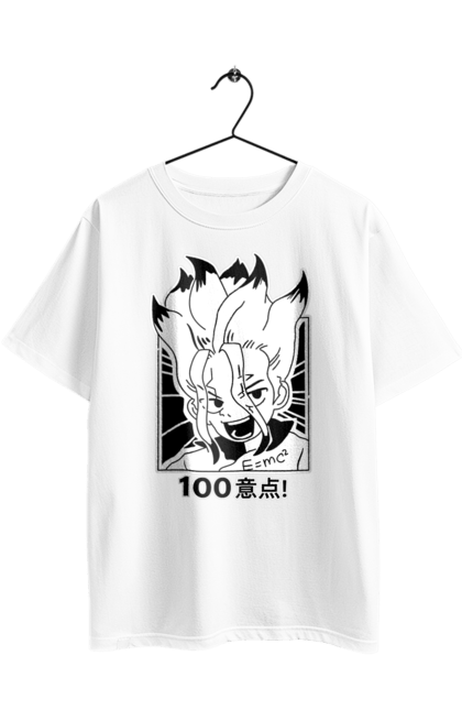 Oversized t-shirt with prints Dr. Stone Senku. Anime, dr. stone, ishigami, manga, senku, senku ishigami. 2070702