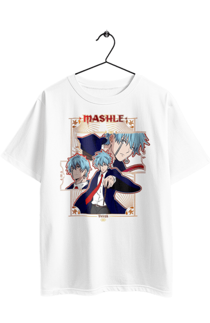 Футболка оверсайз з принтом "Магія та мʼязи Ланс Краун". Lance crown, magic and muscles, mashle, аніме, комедія, ланс краун, магія та м`язи, магія та мʼязи, манга, пригоди. 2070702