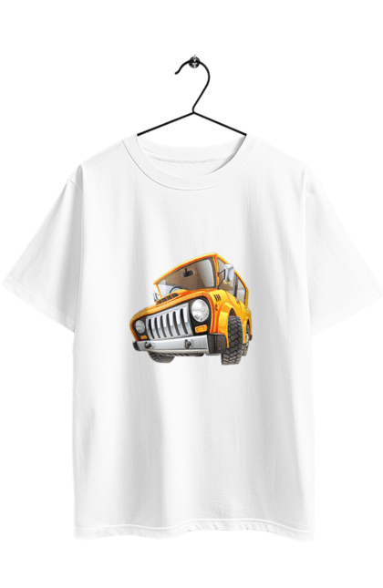 Футболка оверсайз з принтом "Вантажівка". Авто, автомобіль, вантажівка, дитячий малюнок, зображення авто. 2070702
