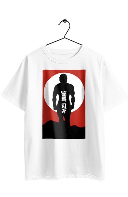 Футболка оверсайз з принтом "Боєць Баки". Anime, hanma baki, manga, аніме, боєць баки, бойові мистецтва, манга, серіал. 2070702