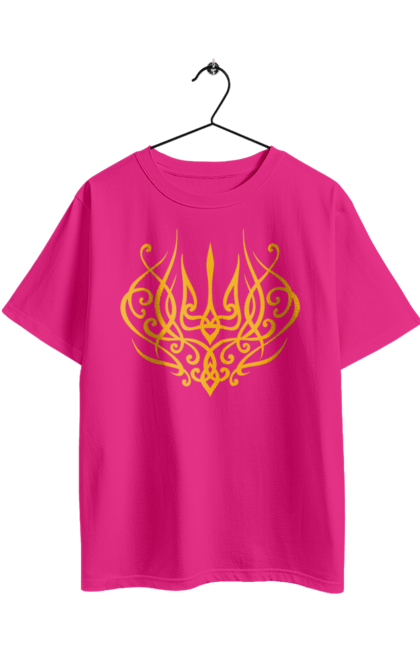 Футболка оверсайз з принтом "Герб України". Герб, герб україни, доброго вечора, з гербом україни, з тризубом, зсу, патріотична, прапор. 2070702