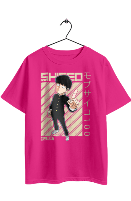 Футболка оверсайз з принтом "Mob Psycho 100". Anime, manga, mob psycho 100, shigeo kageyama, аніме, манга, моб, моб-вар ят 100, сігео кагеяма, шіґео каґеяма. 2070702