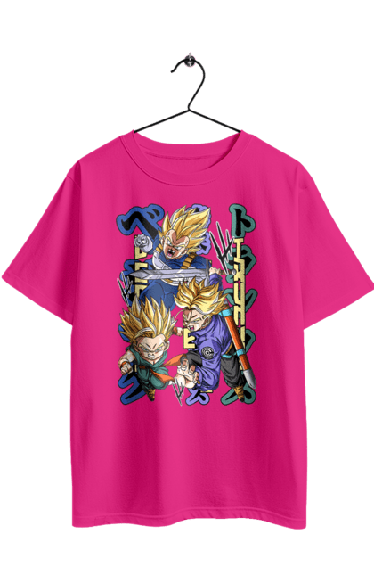 Футболка оверсайз з принтом "Перли дракона". Anime, dragon ball, goku, manga, vegeta, аніме, вегета, гоку, манга, перли дракона. 2070702