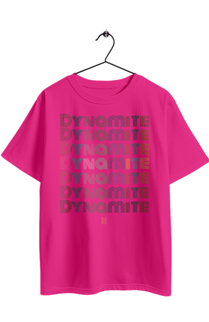 Футболка оверсайз з принтом "BTS Dynamite". Beyond the scene, bts, dynamite, k pop, бтс, група, к-поп, музика, музичний гурт, пісня. 2070702