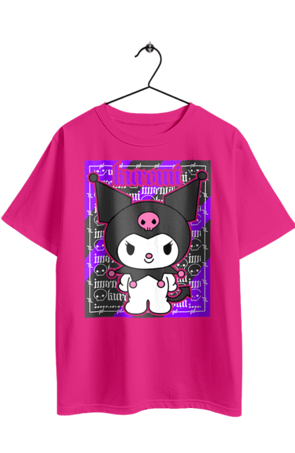 Футболка оверсайз з принтом "Хелло Кітті Куромі". Hello kitty, аніме, куромі, моя мелодія, персонаж, санріо, хелло кітті. 2070702