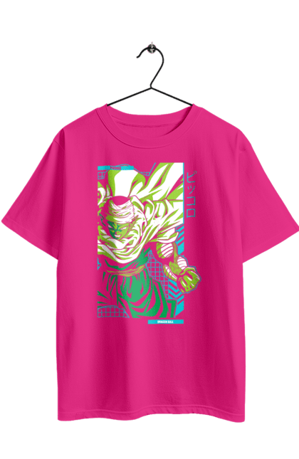 Oversized t-shirt with prints Dragon Ball Piccolo Daimao Jr. Anime, dragon ball, goku, manga, piccolo daimao jr, tv series, vegeta. 2070702
