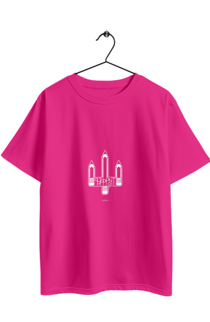 Футболка оверсайз з принтом "Артфронт білий моноцвіт". Sarabeevart, день незалежності, друк, купити, патріотична, україна, фронт. 2070702