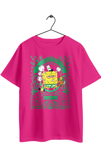 Футболка оверсайз з принтом "Губка Боб". Spongebob, губка боб, мультик, мультсеріал, спанч боб. 2070702