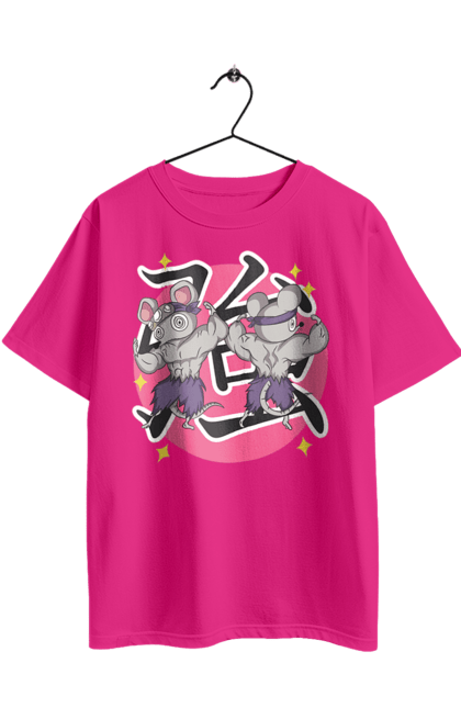 Футболка оверсайз з принтом "Винищувач Демонів Миші Узуй Тенгена". Anime, demon slayer, kimetsu no yaiba, manga, аніме, винищувач демонів, манга, миші, тенген узуй. 2070702