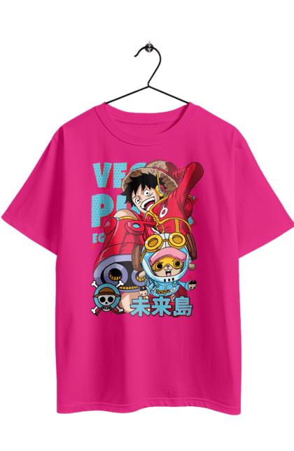 Футболка оверсайз з принтом "Ван Піс Луффі". Luffy, one piece, аніме, ван піс, великий куш, луффі, манга, монки де луффі, пірати. 2070702