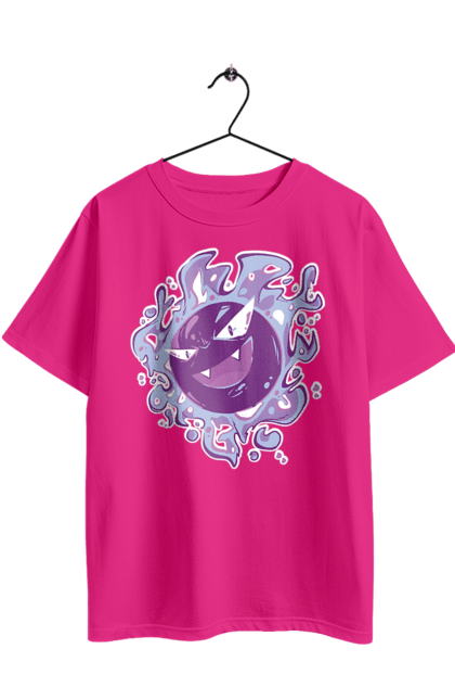 Футболка оверсайз з принтом "Покемон Гастлі". Gastly, nintendo, pokémon go, аніме, гастлі, ігри, покемон. 2070702