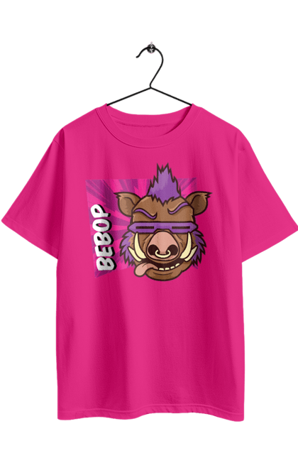 Футболка оверсайз з принтом "Черепашки ніндзя Бібоп". Bebop, ninja turtles, бібоп, злодій, комікс, мультсеріал, ніндзя, черепашки ніндзя, черепашки-ніндзя. 2070702