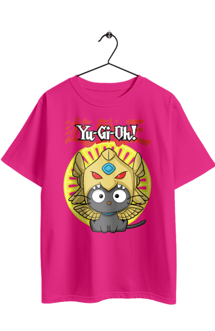 Футболка оверсайз з принтом "Yu Gi Oh! Чококет". Chococat, hello kitty, yu gi oh, yu-gi-oh, аніме, бренд, персонаж, хелло кітті, чококет. 2070702