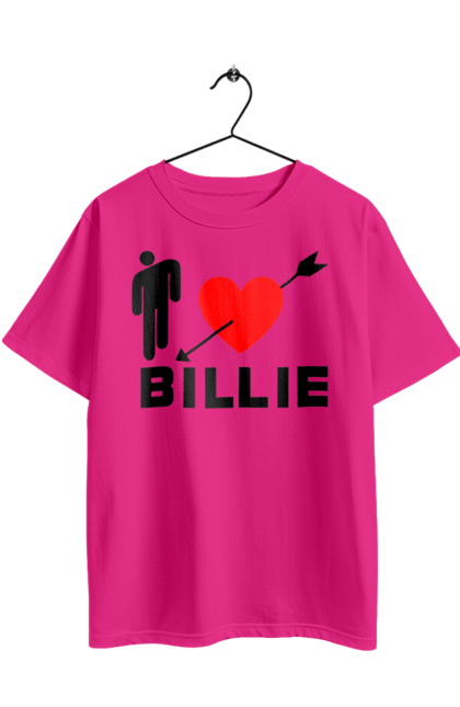 Футболка оверсайз з принтом "Біллі Айліш". Біллі айліш, логотип біллі айліш, принт біллі айліш, співачка біллі айліш. 2070702
