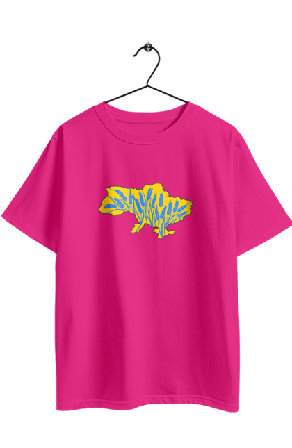 Футболка оверсайз з принтом "Україна". Зерно, мапа, патріотичне зображення, пщениця, україна, українська тематика. 2070702