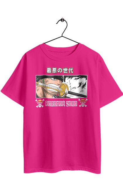Футболка оверсайз з принтом "Ван Піс Зоро". One piece, roronoa zoro, аніме, ван пис, ван піс, зоро, манга, ророноа зоро, фехтувальник. 2070702