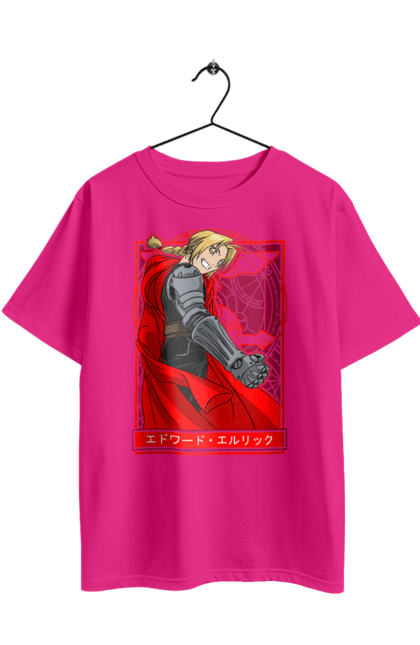 Oversized t-shirt with prints Fullmetal Alchemist Edward Elric. Adventures, anime, comedy, edward, edward elric, elric, fullmetal alchemist, manga, steampunk. 2070702