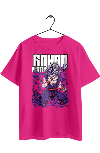 Футболка оверсайз з принтом "Перли дракона Гохан". Anime, dragon ball, goku, manga, аніме, гоку, гохан, манга, перли дракона. 2070702