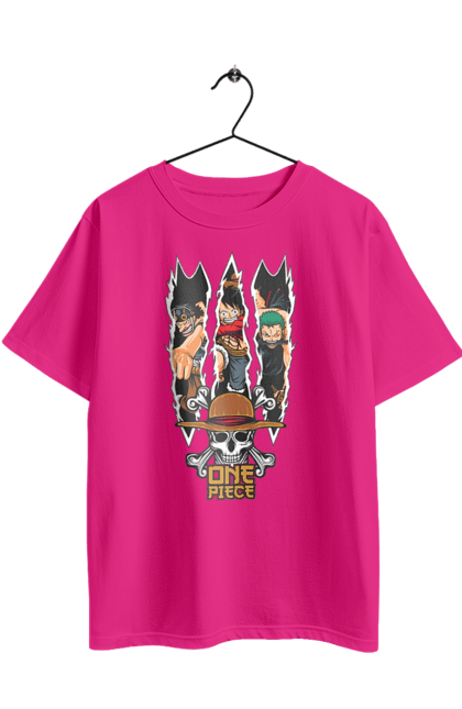 Футболка оверсайз з принтом "Ван Піс Луффі". Luffy, one piece, аніме, ван піс, великий куш, луффі, манга, монки де луффі, пірати. 2070702