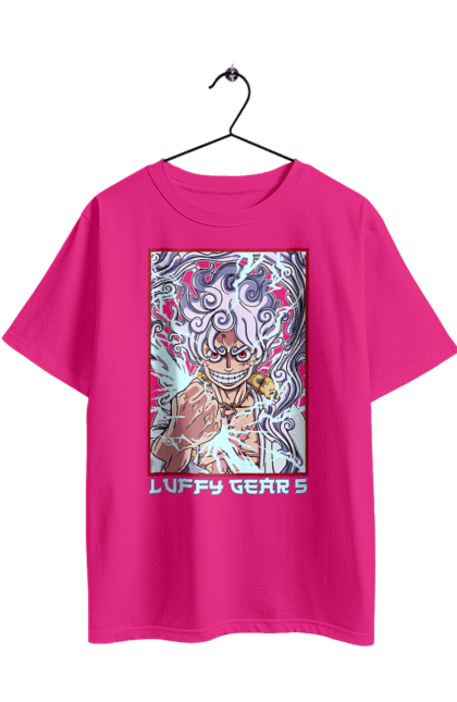 Футболка оверсайз з принтом "Ван Піс Луффі". Luffy, one piece, аніме, ван піс, великий куш, луффі, манга, монки де луффі, пірати. 2070702