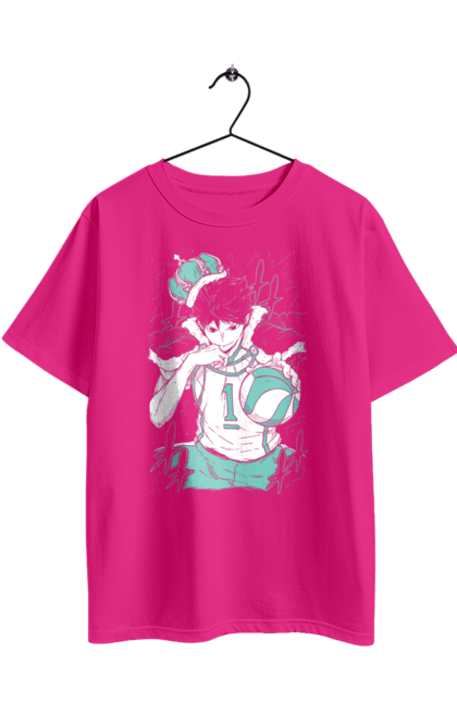 Футболка оверсайз з принтом "Волейбол!! Тору Оікава". Anime, haikyu, manga, tooru oikawa, аніме, волейбол, кей цукішіма, манга, оікава, тору оікава. 2070702